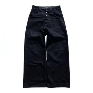 Men’s Jeans 15oz Selvedge Red Line Button Fly Distressed Summer