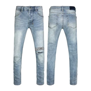 Men’s Jeans Embroidery Denim Skinny Jeans Men High Quality Pantalon Jeans Homme