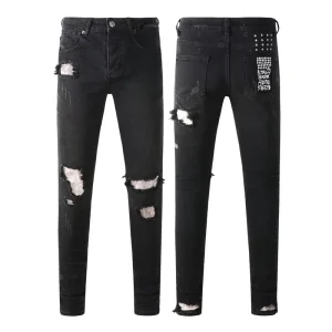 Men’s Jeans Ripped Denim Homme