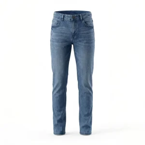 Mens Jeans Slim Fit Premium Cotton Denim Pants Breathable Clean Fit Style Summer Casual Male Trousers