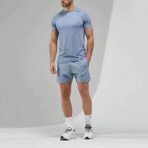 Men’s Lightweight Breathable Gym Fitness Set Custom Logo Summer Tracksuit with Quick Dry T-shirt and Shorts Windproof Skinny Fit