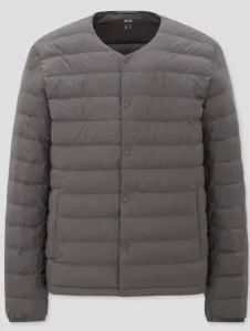 Men’s Lightweight Collarless Down Jacket Versatile Inner Outer Wear 3 Classic Color Options for Casual Daily Outfits