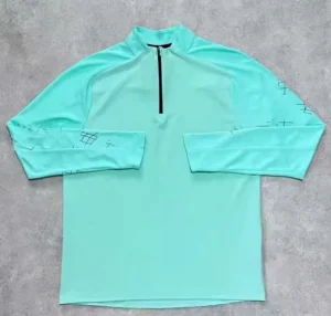 Men’s Lightweight Half Zip Sun Protection Sports Jacket Quick Dry Long Sleeve Stand Collar Spring Outdoor Breathable Activewear