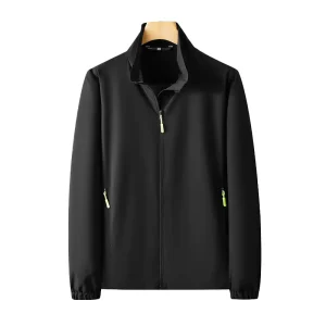 Men’s Lightweight Summer Running Jacket Waterproof Reflective Windbreaker for Sports Training