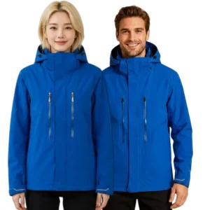 Men’s Lightweight Waterproof Hooded Rain Jacket Sports Long Sleeve Zipper Sportswear Adventure Hiking Raincoat for Women