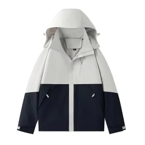 Men’s Lightweight Windproof Stylish Jacket Breathable and Elastic Outdoor Sports Hooded Coat Suitable for Cycling