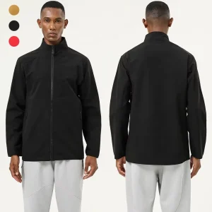 Men’s Lightweight Zip up Breathable Softshell Windbreaker Golf Jacket Windproof Outdoor Wind & Water Resistant Running Coat