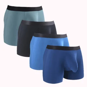 Men’s Long Boxer Briefs With Pouch Factory Direct Supply Classical Design Men’s Underwear Boxer Brief Long