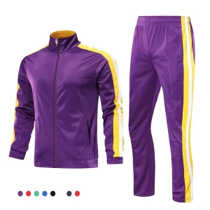 Men’s Long Sleeve Gym Clothes Warm Breathable Activewear for Training Jogging Skin Friendly Tracksuits for Autumn