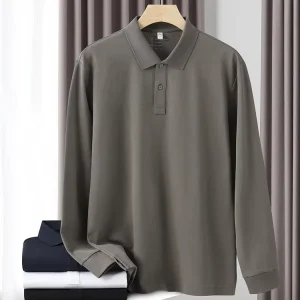 Men’s Long Sleeve Polo Shirt for Golf