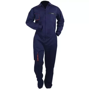Men’s Long Sleeve Polyester Cotton Twill Workwear Coverall Relaxed Fit Work Uniform