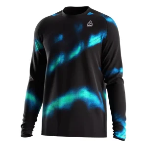 Men’s Long Sleeve T shirt with Quick Dry Stretch Fabric Slim Fit and Personalized Team Name and Number for Club Teams