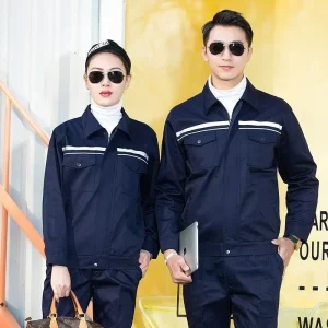 Men’s Long Sleeve Top for Spring Autumn Anti Static Work Clothes Gas Station Wear Resistant Dirt Resistant Custom Labor Workwear