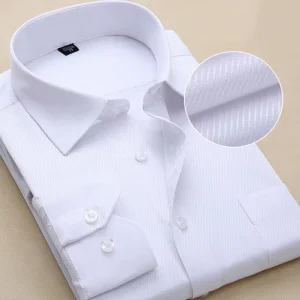 Men’s Long-Sleeved Slim Business Formal Shirt
