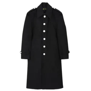 Men’s Long Winter Single Breasted Overcoat Woolen Fabric Jacket with High-quality Woolen Fabric