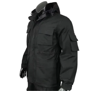 Men’s M65 Field Tactical Jacket Multi Pocket Waterproof Windproof Hooded Coat for Outdoor Hiking Security Patrol Custom Logo