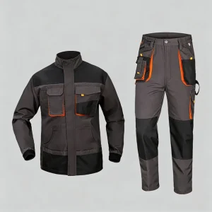 Men’s Mechanic Safety Work Coverall Long Sleeve T/C Fabric Breathable Cotton Comfortable Durable Construction Scrubs Uniforms