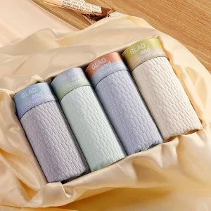 Men’s Mid-thigh Flat-crotch Underwear Men’s Comfortable Seamless High-elastic Mid-thigh Flat-crotch Underwear
