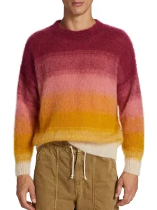 Men’s Mixed Color Knitted Wear Soft Warm Long Sleeve Casual Knitwear Top for Daily Autumn and Winter Comfortable Fashion Outfit