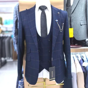 Men’s Modern Business Suit 3 Piece Outfit Blazer Dress Pants Vest Plus Size Private Label