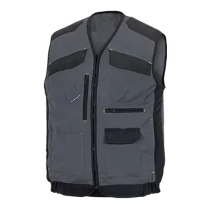 Men’s Multi-Pocket Casual Jacket Fishing Outdoor Work Travel Big Pockets Waterproof Canvas Vest OEM Service Embossed Printing