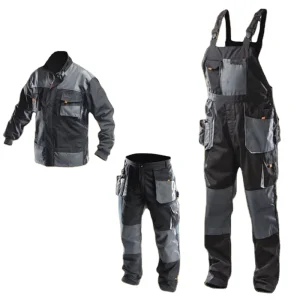 Men’s Multi pocket Cargo Set Men’s Fashion Jumpsuit Worker’s Work Suit Safety Work Clothing Uniform