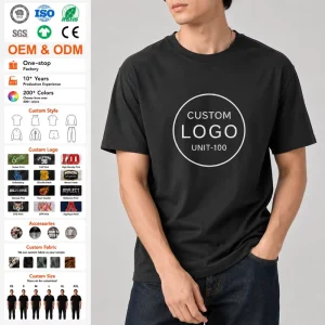 Men’s Muscle Fit 180GSM Ringspun Combed Cotton T Shirt Custom Screen Print Embroidery Plain Gym Basic Classic Casual Tee