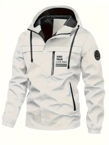 Men’s New Spring Autumn Trendy Coat Autumn Jacket for Men Casual Outdoor Waterproof Windbreaker