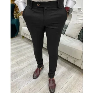 Men’s New Style Solid Color Casual Formal Pants and Mens Trousers