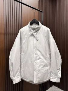 Men’s New Winter Anti Pilling Polyester Down Jacket Design Sense Shirt Coat Stand Collar Loose Fit