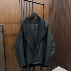 Men’s New Winter Hooded Short Thin Down Jacket Stitching High-end