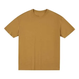 Men’s O-Neck Short Sleeve T-shirt Regular Fit Eco-Friendly Solid Blank Woven Polyester/Cotton Heat-Transfer Printed Breathable