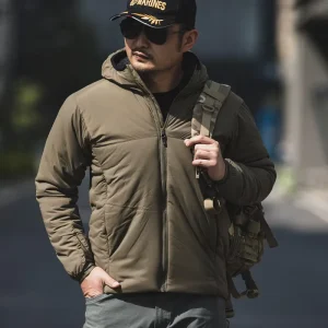Men’s Outdoor Breathable Woven Water-Repellent Winter Coat Camouflage Cold-Proof Multi-Functional Desert Camping