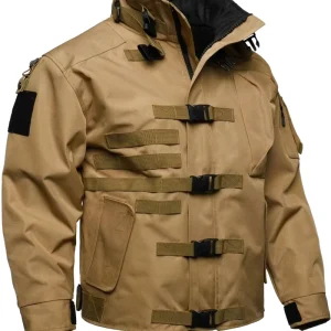 Men’s Outdoor Canvas Winter Motorcycle Jacket Waterproof Windbreaker Zipper Closure Wear-Resistant Formal OEM Service