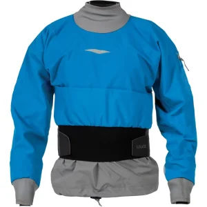 Men’s Outdoor Drysuit 100% Polyester 220g Waterproof Windproof Breathable Full Sleeve Seamless Fusing Kayak Jacket Front Splash