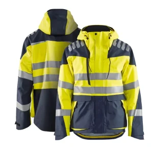 Men’s Outdoor Hooded Jacket with Reflective Strip European Size Workwear for Cycling Safety Cross Border Export Clothing
