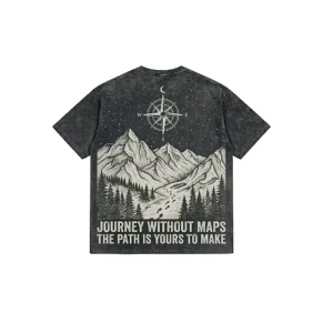 Men’s Oversize Boxy Short Solid T-shirt 100% Cotton Heavyweight Washed Embroidered Anti-Wrinkle Ripped Design Hip