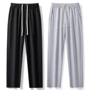 Mens Pajama Pants 2 Pack Cotton Soft Sleep Bottoms with Pockets Lounge Sleepwear PJ Pants for Men