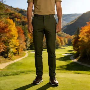 Men’s Pants with Pockets Lightweight Trousers Dress Slim Fit Casual Golf Pants