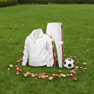 Men’s Patchwork Sports Tracksuit Zip Up Nylon Jacket and Pants 2 Piece Set