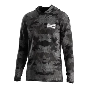 Men’s Performance Fishing Hoodie UPF 50 Sun Protection Camouflage Long Sleeve Shirts Quick Dry Essential for Outdoor