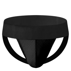 Men’s Performance Jockstrap with 4cm Waistband 95%Cotton 5%Spandex Belt 150G Large Mesh Woven Pouch Stripe & Solid OEM Underwear