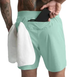 Men’s Plain Drawstring Shorts Custom Logo Quick Dry Breathable Gym Workout Training Activewear Sports Shorts