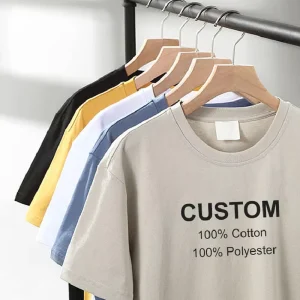 Men’s Plain Heavyweight 300Gsm 100% Cotton Oversized T Shirt Blank