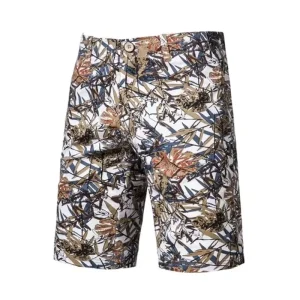 Men’s Plus Size Physique Posing Trunks Custom Striped & Leopard Print Bodybuilding Swimwear