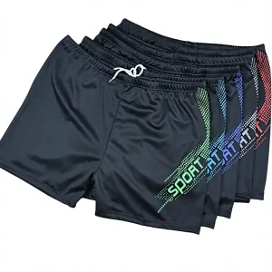 Men’s Plus Size Quick-Dry Drawstring Vintage Boxer Style Swimming Trunks Beach Shorts Adult Swimwear