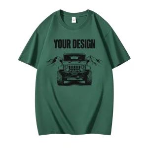 Men’s Plus Size T shirt Custom 100% Cotton Men’s T Shirt Photo Print Design Options Short 220 Grams Men s t Shirt