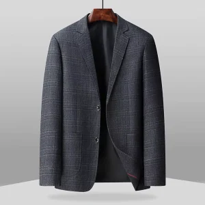 Men’s Plus Size Wedding Jacket for Autumn Winter Oversized Thickened Blazer
