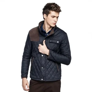 Men’s Plus Size Winter Casual Regular Bomber Down Jacket