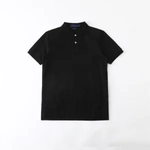 Men’s Polo Shirts Blank Organic Cotton T shirt Men’s High quality Round Neck Custom Polo Shirt